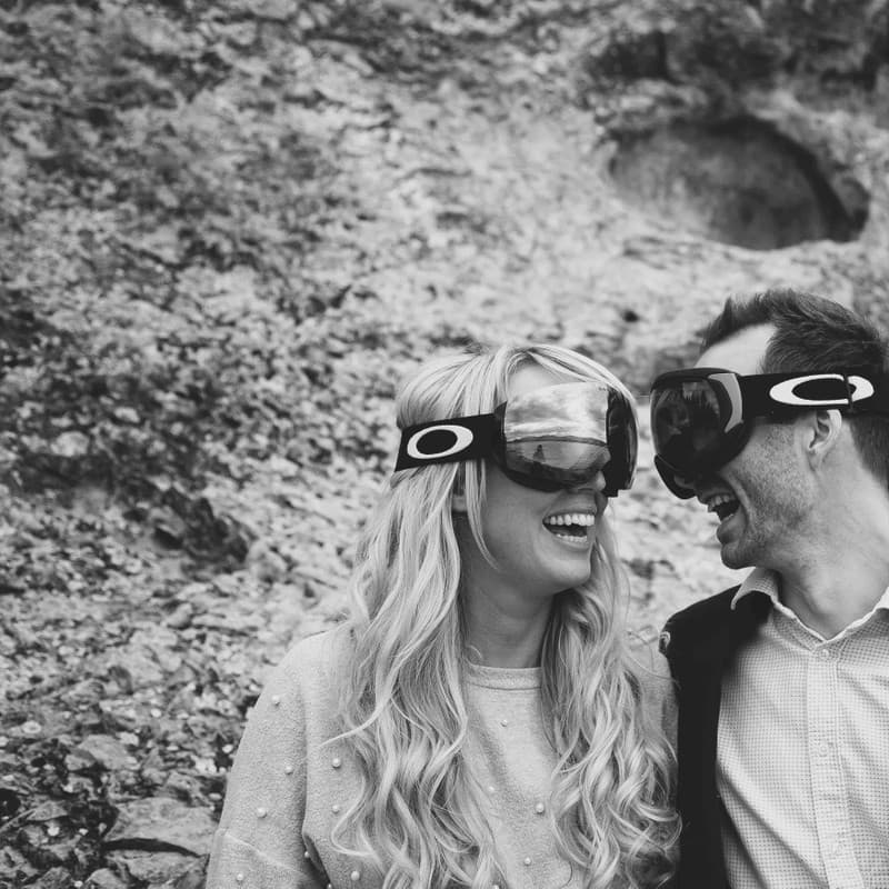 Timm and Kristina ski googles, lol